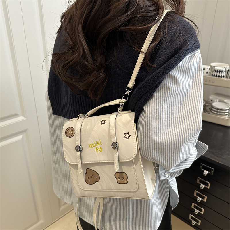 Women's Bag 2025 New style trendy retro handbag, fashionable ins casual, individual, simple and niche quality backpack details Picture