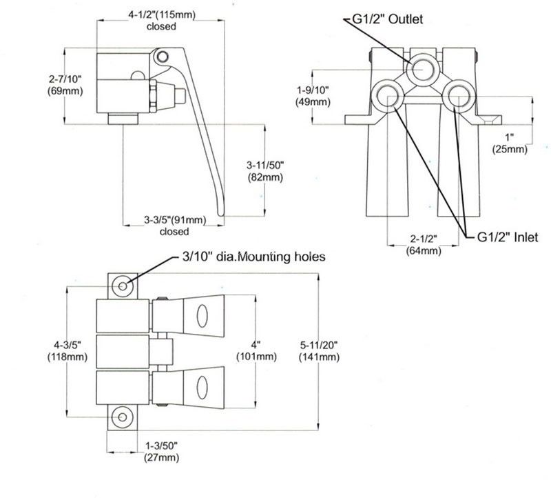 All-copper knee top valve, single and double temperature knee top valve, commercial kitchen, hotel, restaurant and cafeteria faucet foot pedal valve Application Scenario