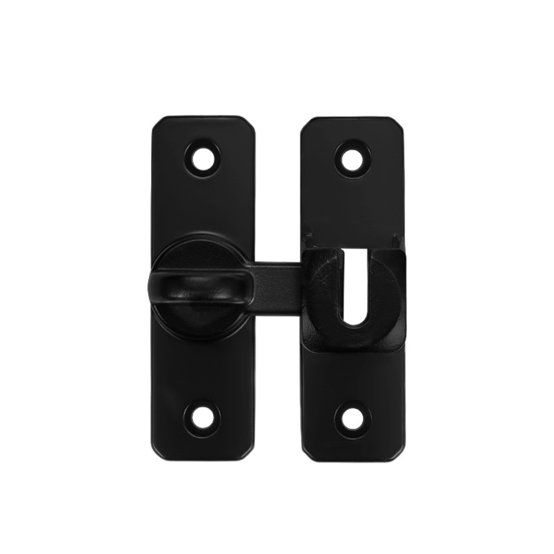 Solid aluminum alloy buckles without drilling, multi-angle household door lock buckles, anti-theft buckles, door bolts, latch clips Item Picture