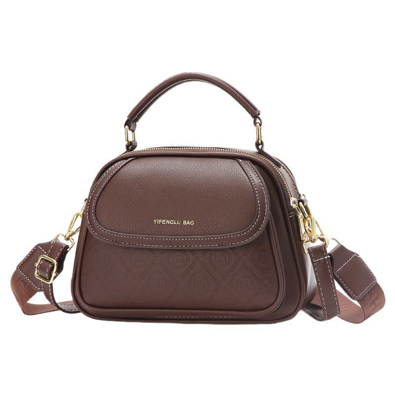 Bag Lady 2025 New multi-layer hand-held Mom bag, fashionable and trendy, single-shoulder textured crossbody bag Item Picture