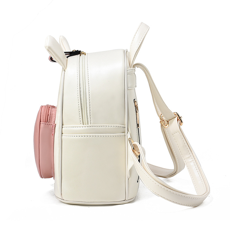 Japanese-style Instagram soft girl, sweet lady, cute girl, student backpack, schoolbag, girl embroidered rabbit backpack Application Scenario