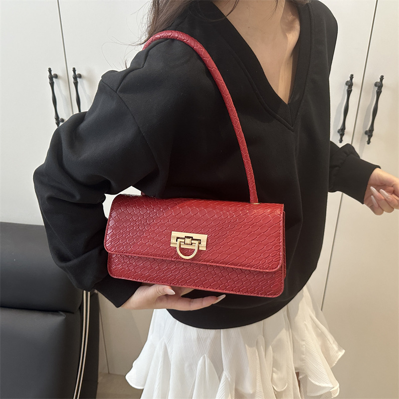 French niche design baguette bag for women, new spring/Summer 2025, fashionable and versatile underarm bag, high-end shoulder bag details Picture