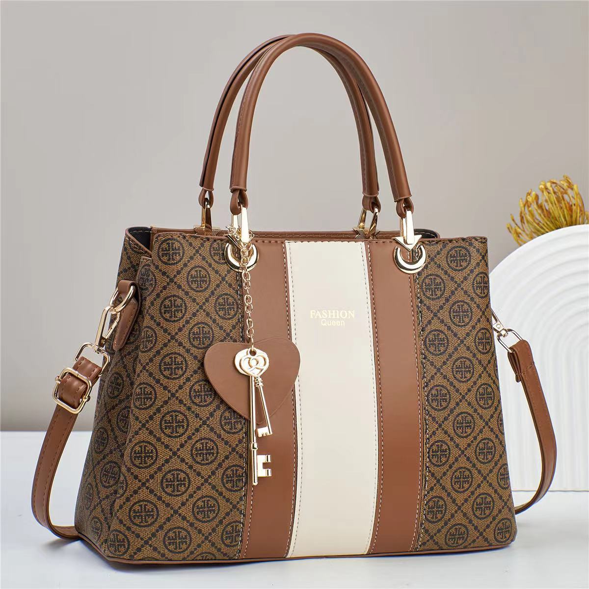 New printed bags, women's bags, fashionable, versatile and high-end, large-capacity single-shoulder bags and crossbody bags for ladies Specification drawing