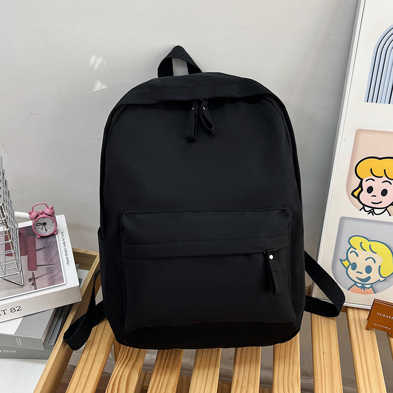 A new cross-border solid-color lightweight backpack for the autumn of 2024, a versatile and large-capacity single-shoulder crossbody bag full figure