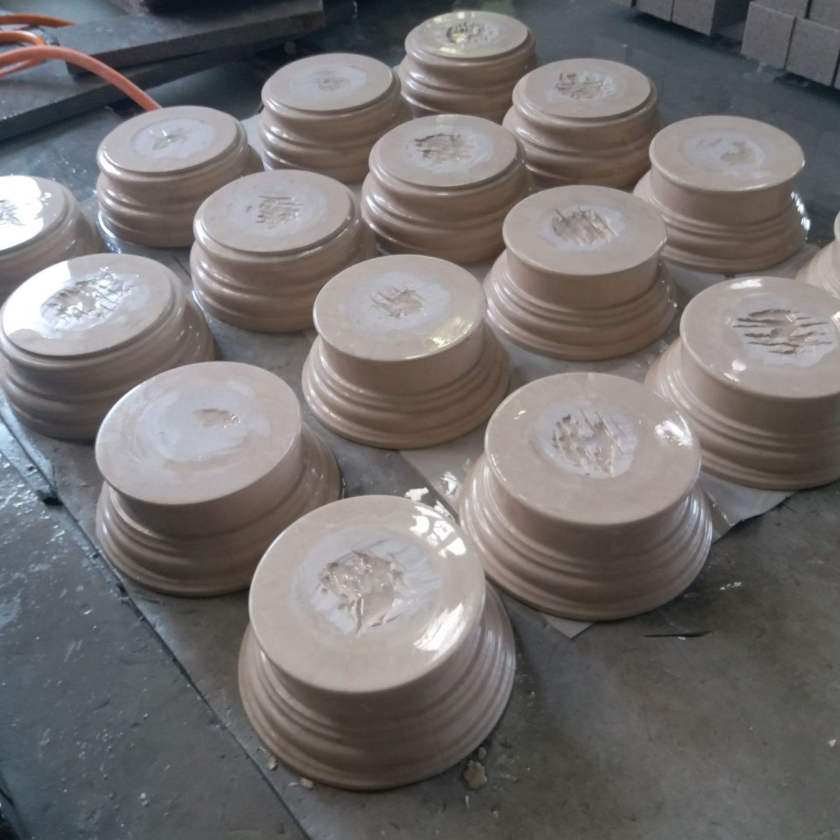 European-style marble Roman Columns, marble columns, granite cylinders, leather stone carvings, custom-made stone cylinders Item Picture