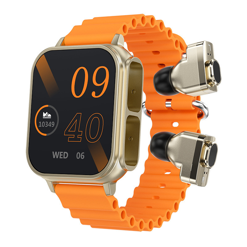 The new N22 smartwatch is a dual-purpose step-counting sports watch that combines heart rate, Bluetooth calls, music playback, and TWS headphones full figure