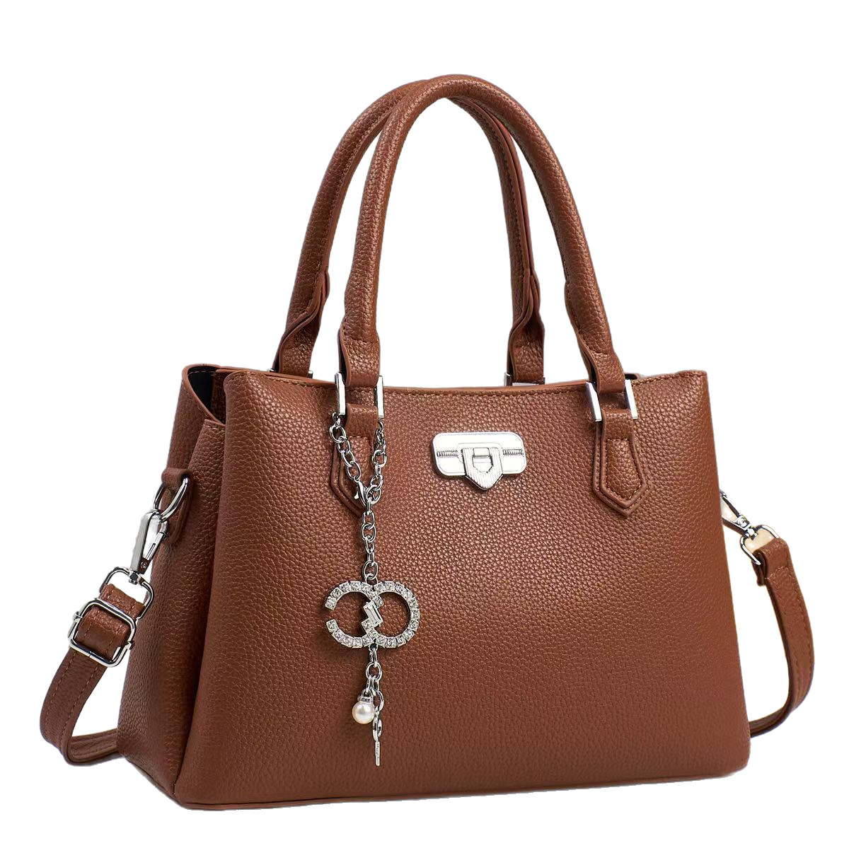 Cross-border simple ladies' commuting handbag 2025 new large capacity shoulder bag handbags gift for mom Item Picture