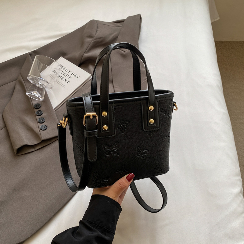 French niche fashion handbag for women, 2025 new high-end quality crossbody bag, casual and versatile bucket bag Specification drawing