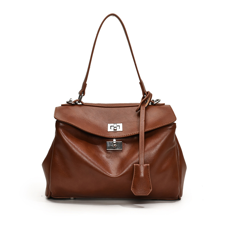 Maillard retro Postman Bag for Women 2024 New style, trendy and fashionable Korean-style briefcase, casual and versatile, large capacity bag Item Picture