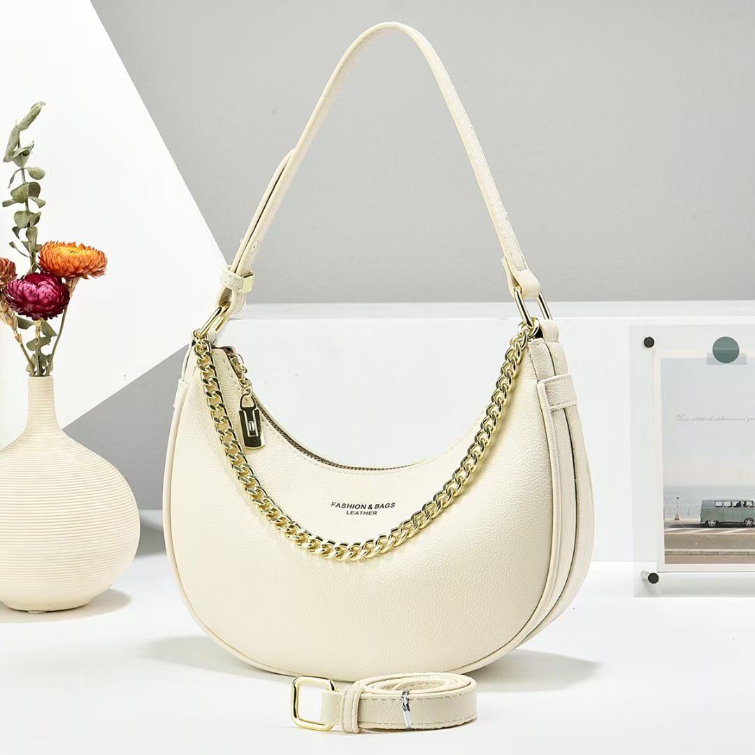High-end quality dumpling bag for women 2025 new style fashionable and versatile crossbody bag, popular commuting single-shoulder small bag Specification drawing