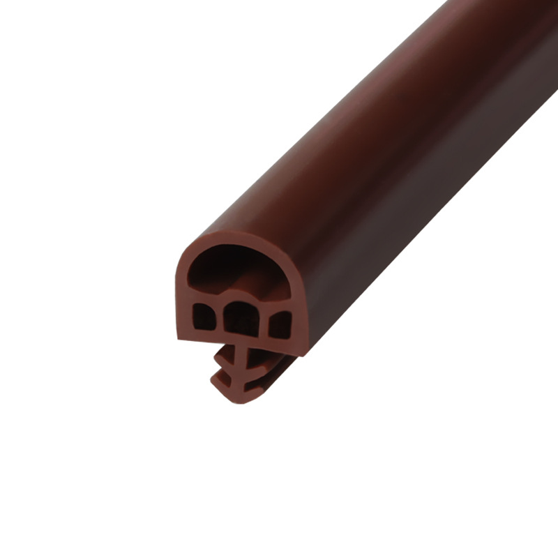 Wooden door sealing strip, slot type multi-hole silicone, bedroom door, door frame anti-collision strip, door gap windproof and soundproof rubber strip Item Picture