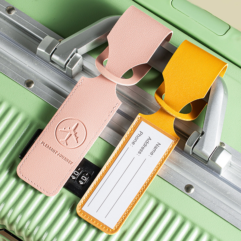 Cross-border in-stock luggage tags, PU luggage consignment anti-loss tags, luggage identification tags, factory wholesale, printed logo Application Scenario