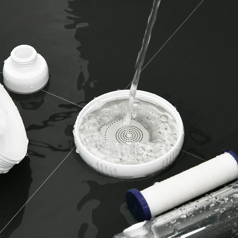 Japanese SP SAUCE filter showerhead adds high-pressure showerhead live-streaming sales cloud warehouse shipping one-piece consignment Specification drawing