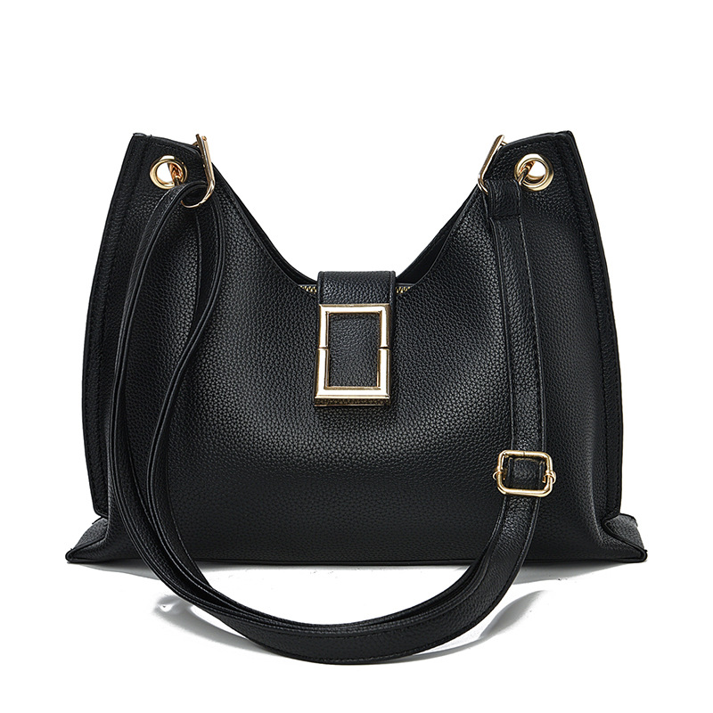The new 2024 baguette bag for women's commuting underarm bags is a popular pu leather, soft leather buckle single-shoulder bag for women this year Item Picture