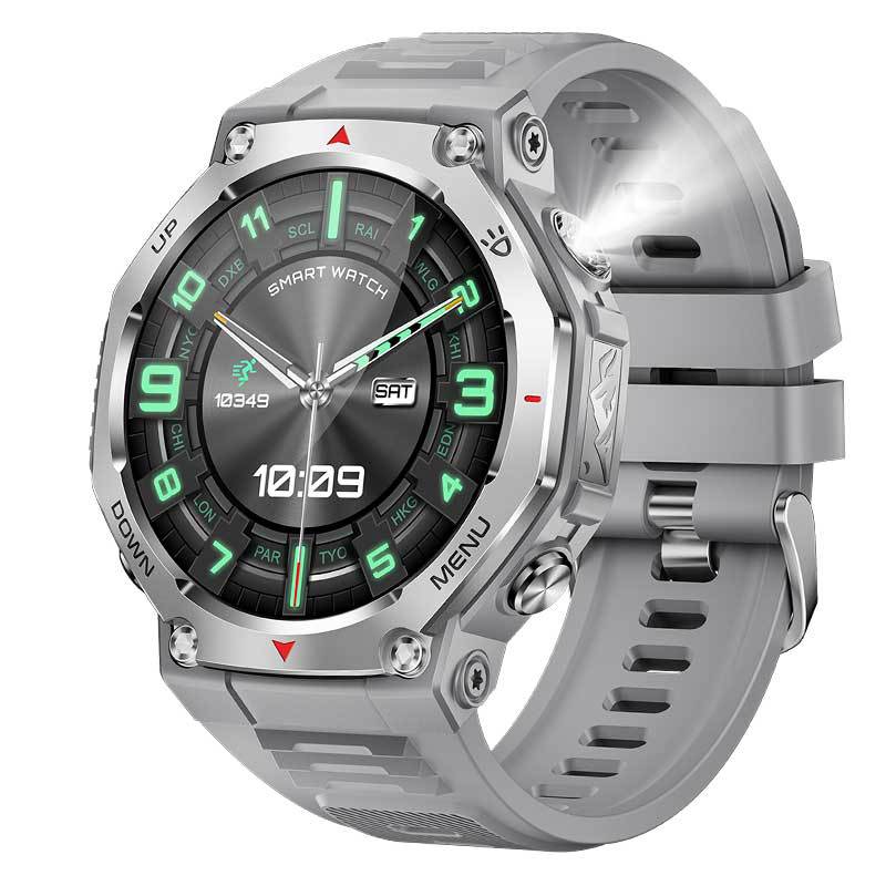 The new cross-border AMOLED smartwatch KT85 features Bluetooth communication, 50-meter deep water resistance and a flashlight details Picture