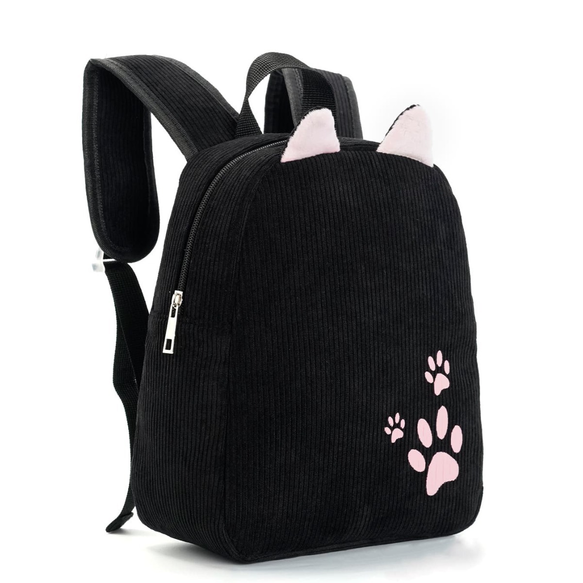 A new solid color cute schoolbag with digital printed corduroy in multiple colors, which is a bestseller in foreign trade Specification drawing