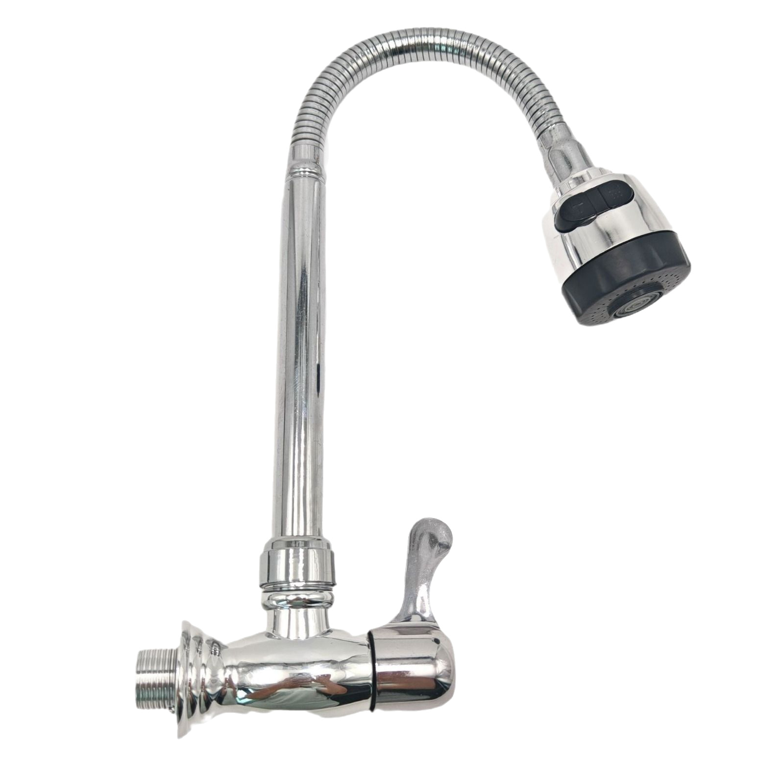 Universal faucet, kitchen wall-mounted single cooling universal sink faucet, kitchen stainless steel balcony faucet Item Picture