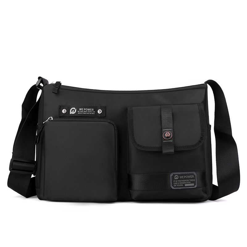 WEPOWER's new men's crossbody bag, a casual and trendy men's bag, an outdoor backpack, and a large-capacity crossbody single-shoulder bag Item Picture