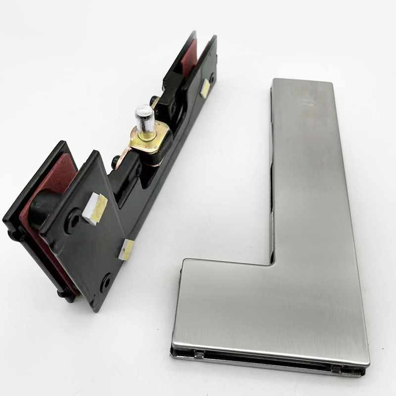 4mm glass door clamp, stainless steel upper and lower clamps, curved clamps, glass door clamp, stainless steel upper and lower clamps, door clamp manufacturer details Picture