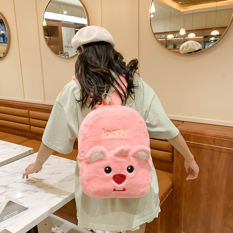 Sanrio plush backpack 2024, a cute student bag with a large capacity for classes Application Scenario