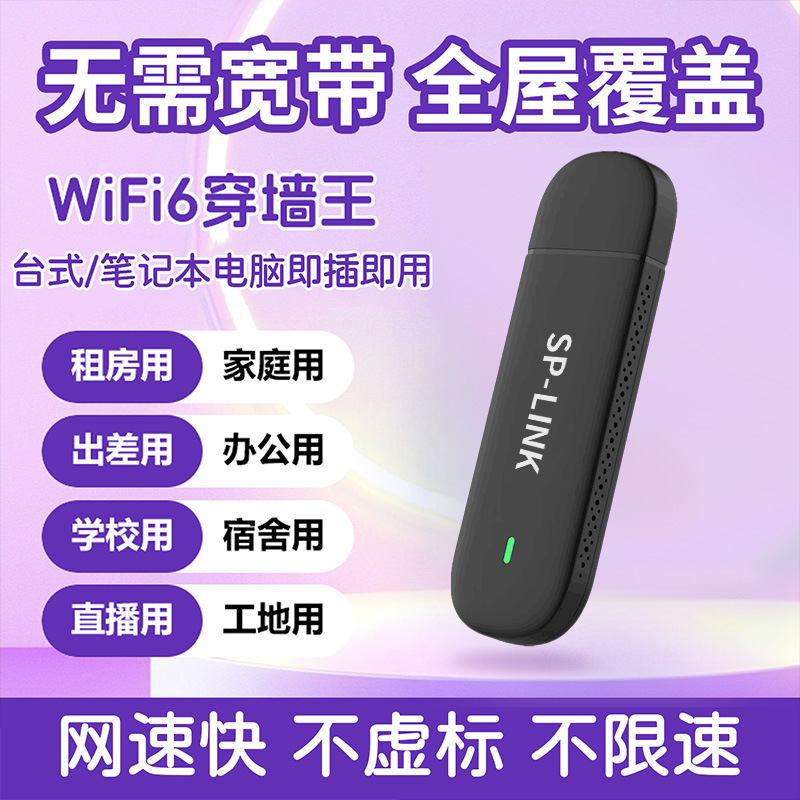 splink2025 New portable WiFi6 wireless network high-speed triple network compatible mobile portable car plug-in model details Picture
