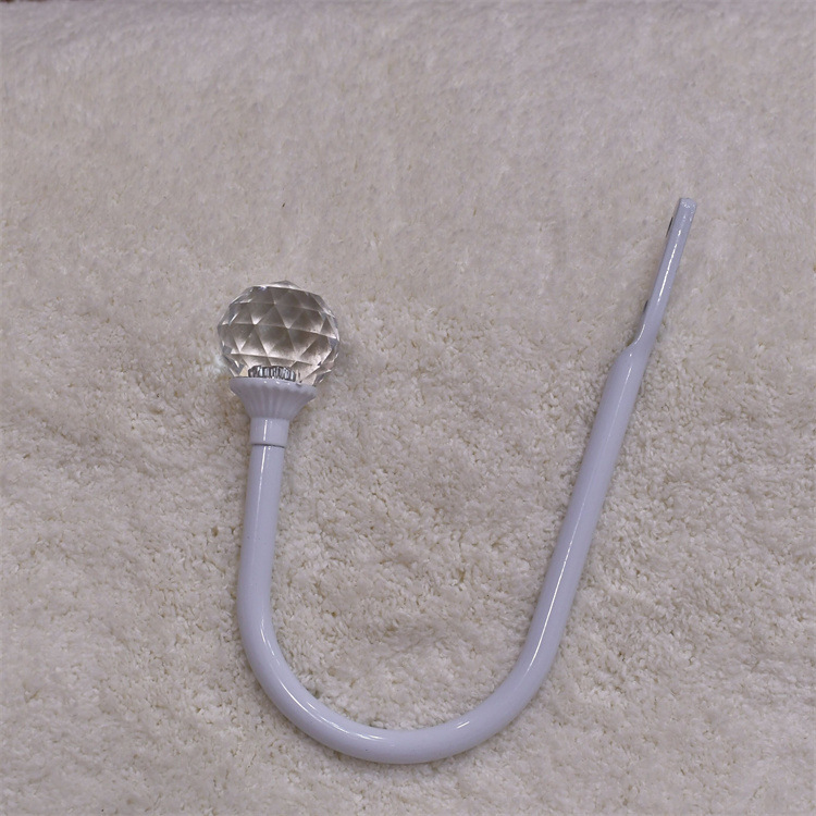 【 Yonghao Hardware 】 Wholesale of aluminum alloy simple small curved hooks, crystal curtain hooks and curtain hanging balls in stock Application Scenario