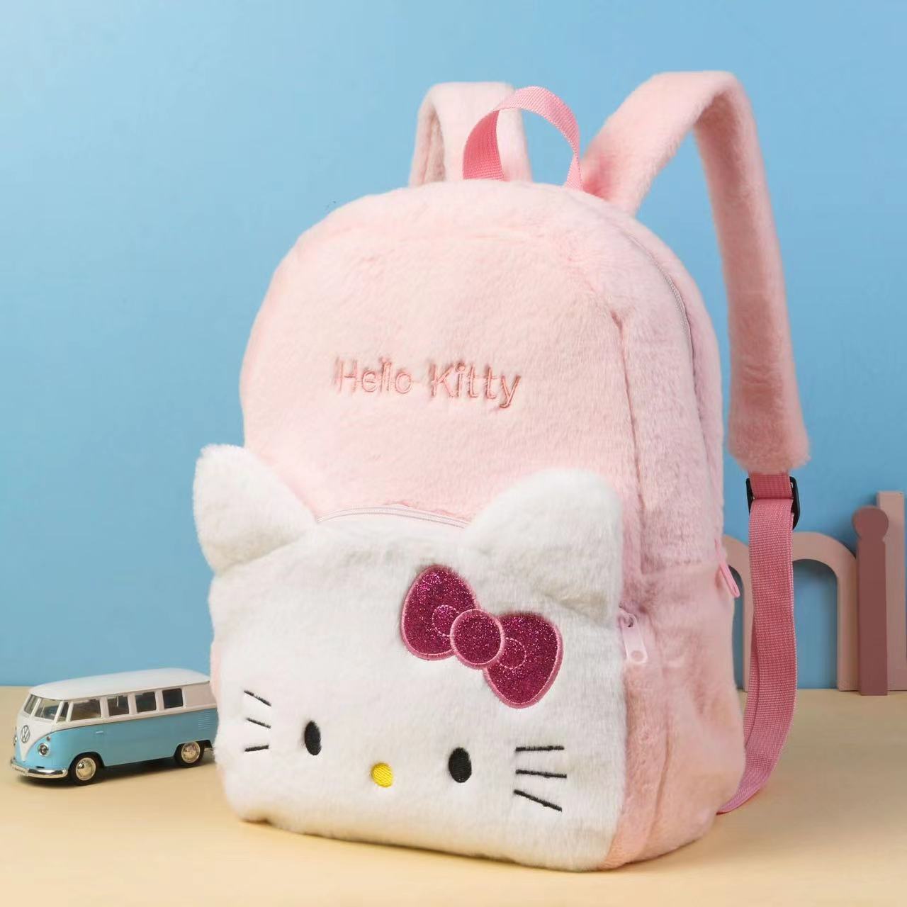 2023 New large-capacity Sanrio Strawberry Bear Kulomi Backpack Storage Bag details Picture