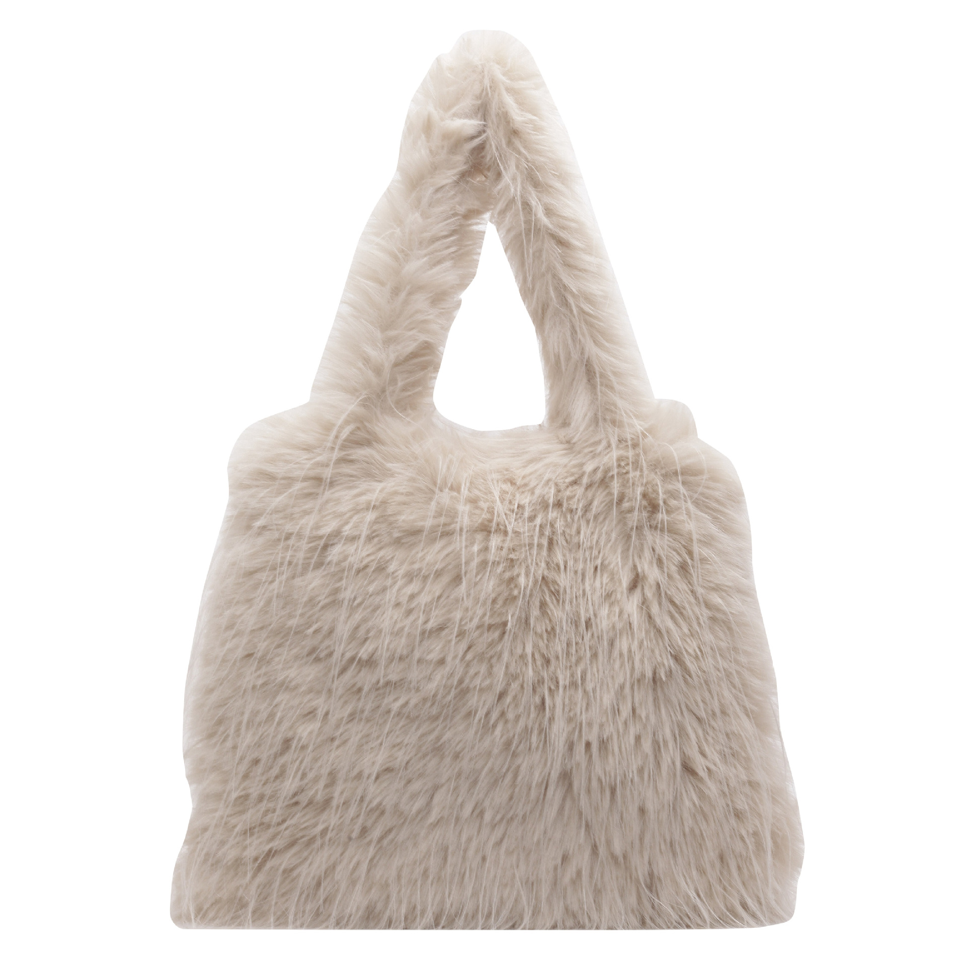2024 Autumn/Winter new casual fur bag, large-capacity tote bag, fashionable single-shoulder underarm bag, handbag, plush bag Item Picture
