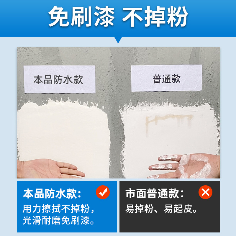 Waterproof wall repair paste, wall restoration paste, white wall moisture-proof and mold-proof latex paint, white household putty, wall repair paste Application Scenario