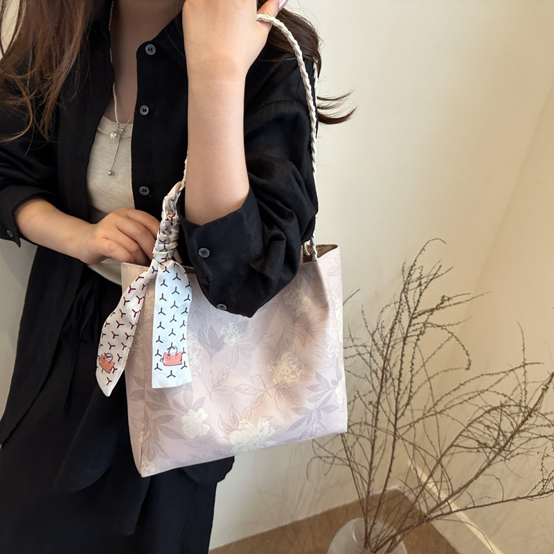 Cross-border Chinese-style new Chinese-style hand-held bucket bag for women, a trendy and versatile single-shoulder armpit bag for summer 2025 Specification drawing