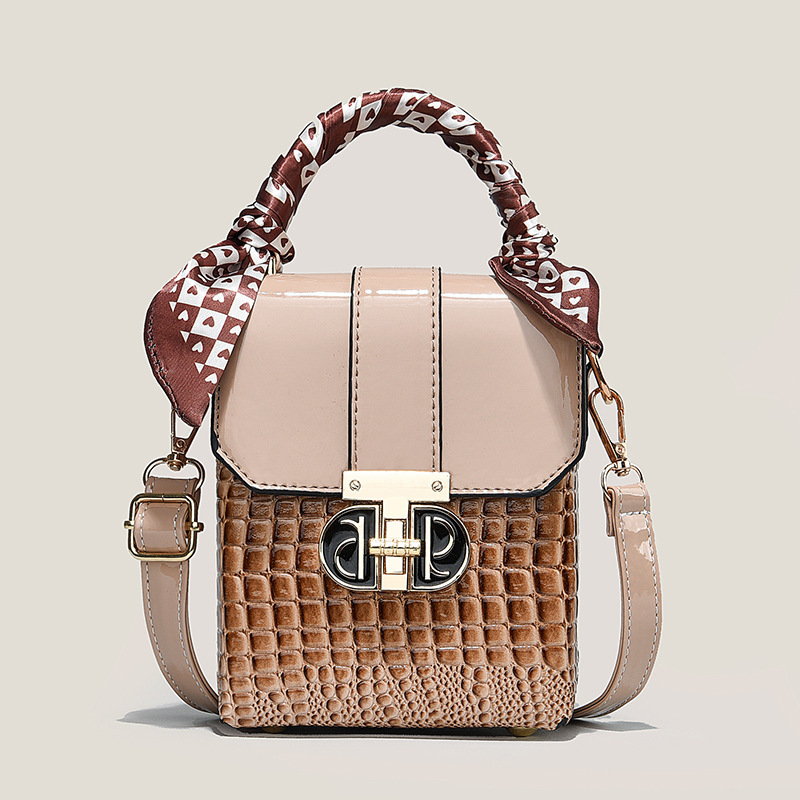 Fashionable mini mobile phone bag, women's bag 2025 new style, versatile hand-held small bag, single-shoulder crossbody bag, small square bag for women details Picture