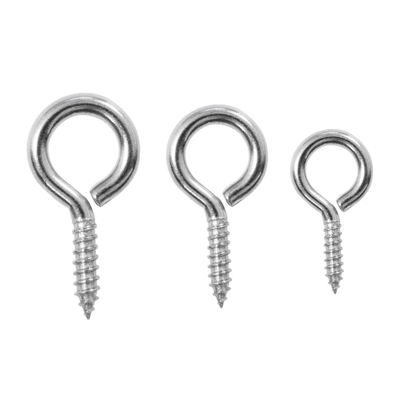 Wholesale diy jewelry accessories, self-tapping sheep horn screws, custom closed sheep eye ring iron self-tapping sheep eye screws Item Picture