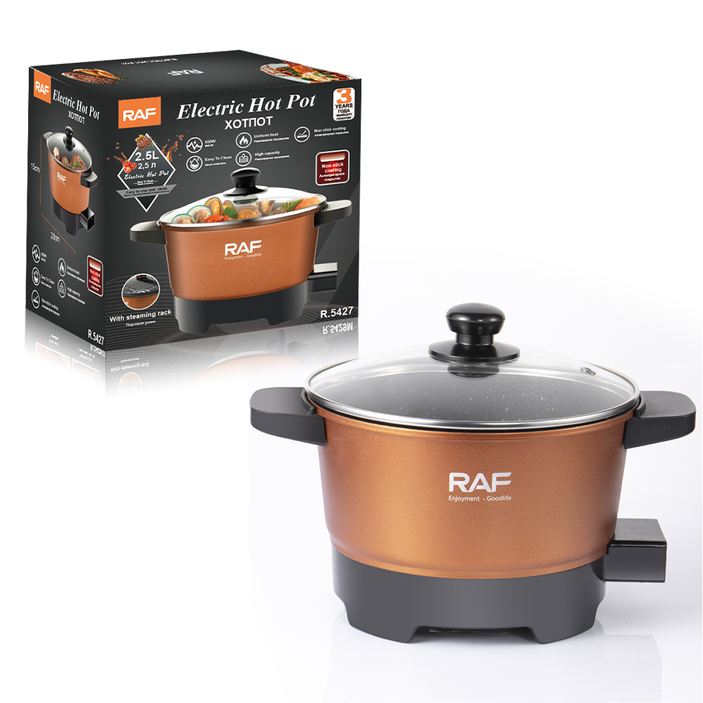 RAF European standard cross-border household barbecue, hot pot, grilling, boiling pot, small hot pot and barbecue all-in-one pot, multi-functional barbecue machine pic 11