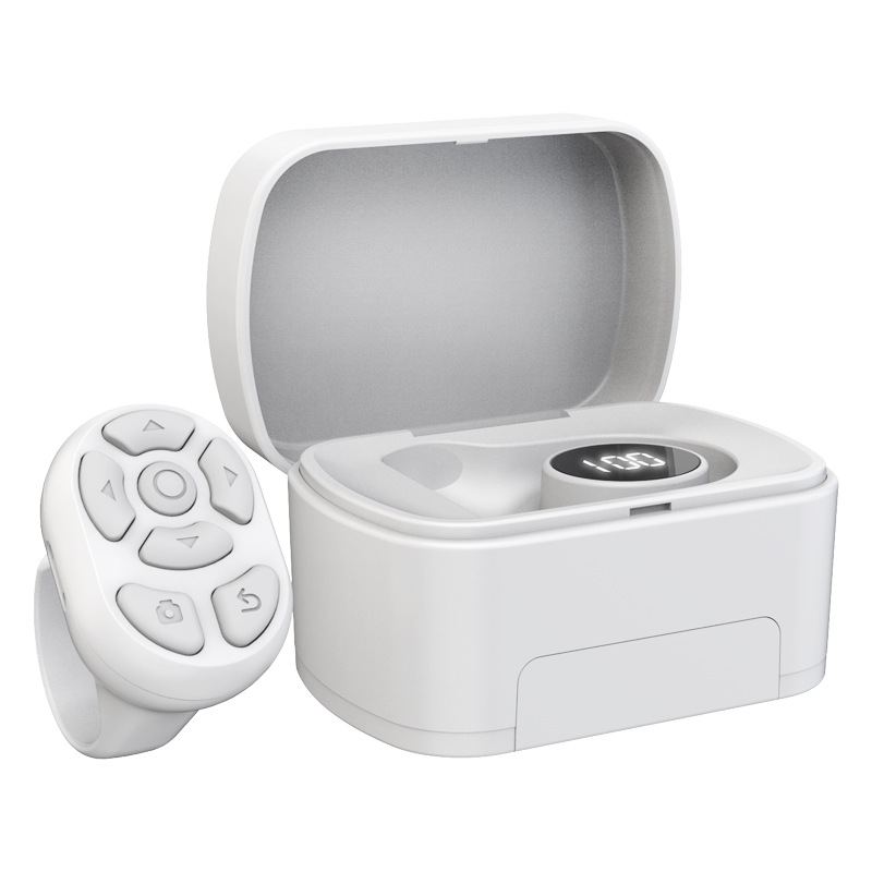 Digital display mobile phone, Douyin remote control, charging case, Bluetooth self-timer, video live streaming, photo and video recording, like and page Turner Application Scenario