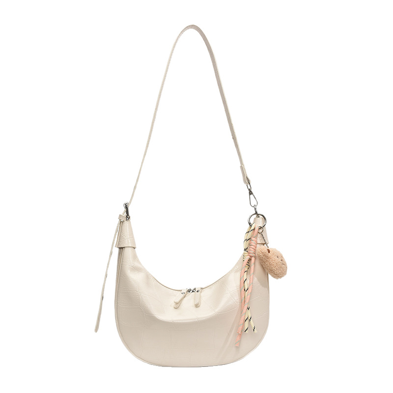 High-end and stylish large-capacity dumpling bag for women 2025 new summer texture crocodile pattern fashionable single-shoulder crossbody bag Item Picture