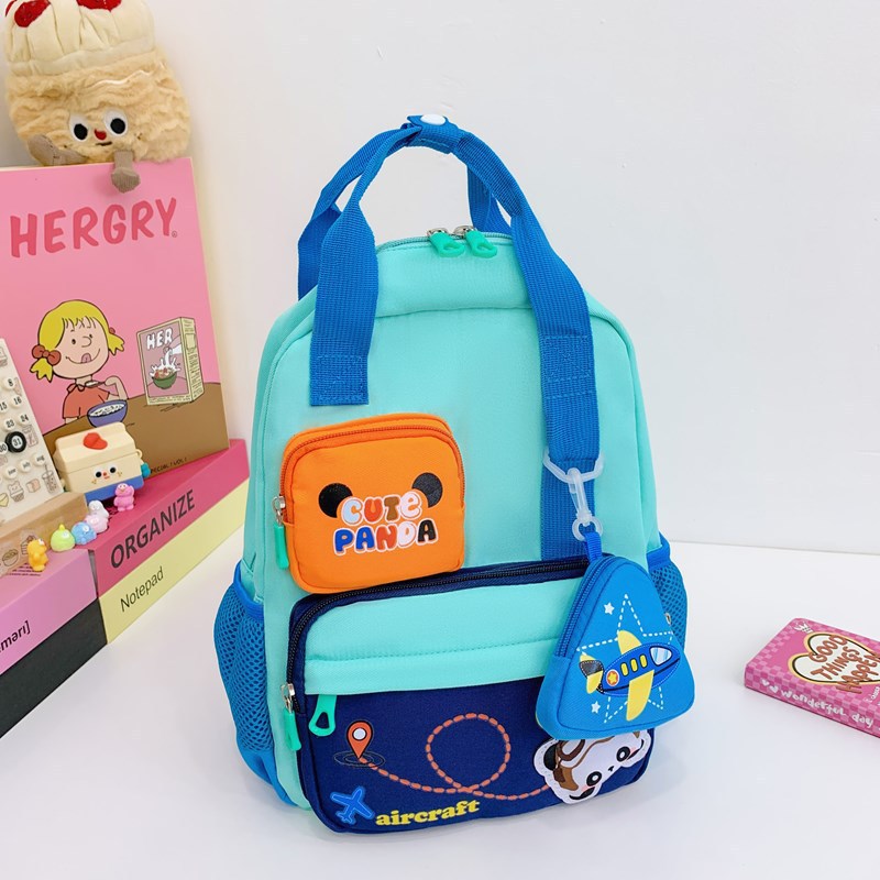 New kindergarten school bags, boys' and girls' backpacks, fashionable, cartoon and cute, children's lightweight backpacks, cross-border trade full figure