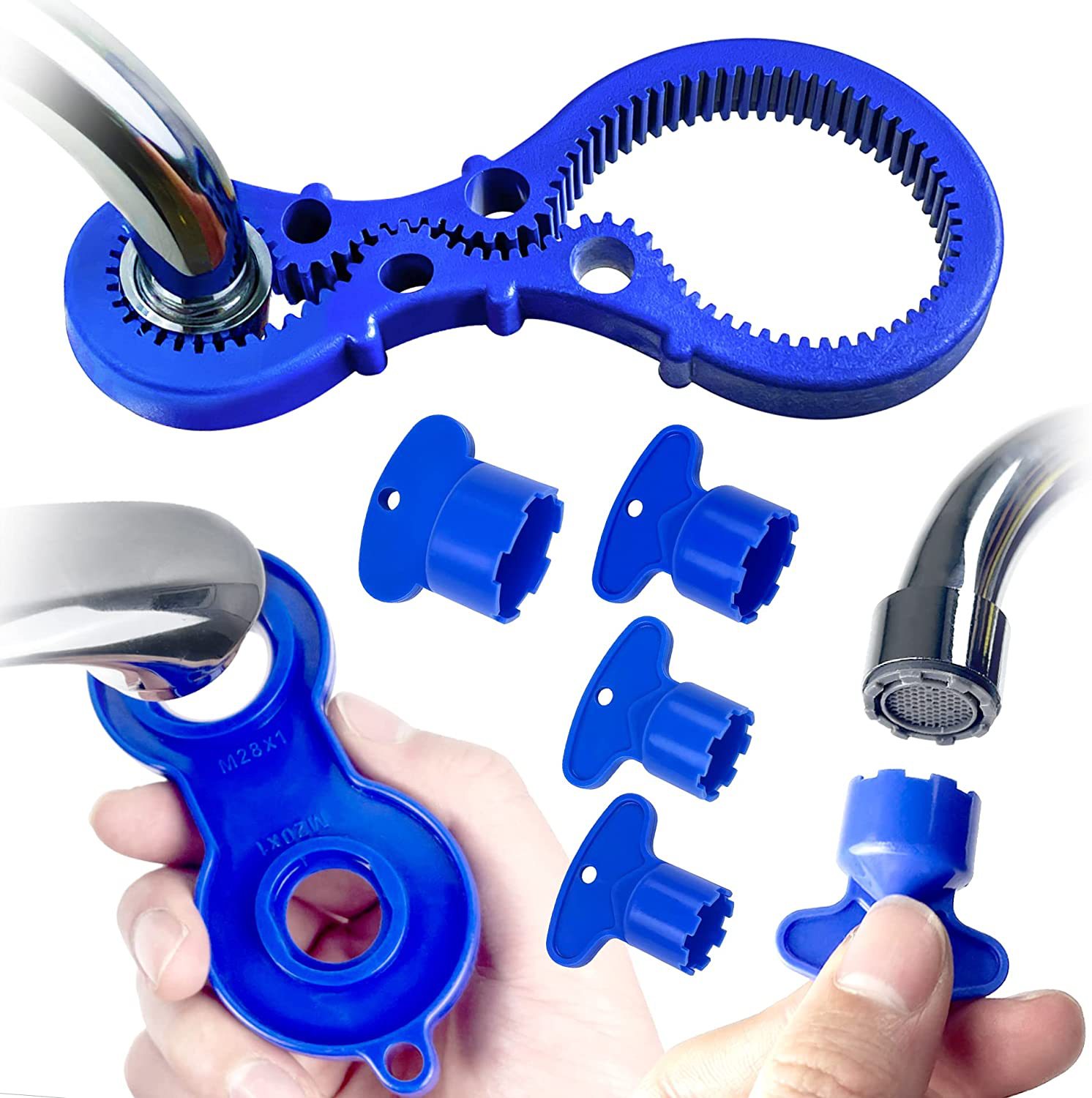 AMZ's best-selling faucet aerator hidden disassembly tool, bathroom hardware accessories, bubbler wrench set details Picture