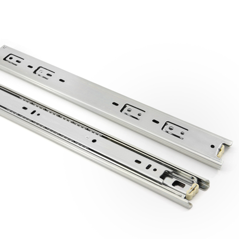 Tuochen three-section steel ball slide rail wardrobe silent buffer slide rail track drawer telescopic damping rebound guide rail Application Scenario