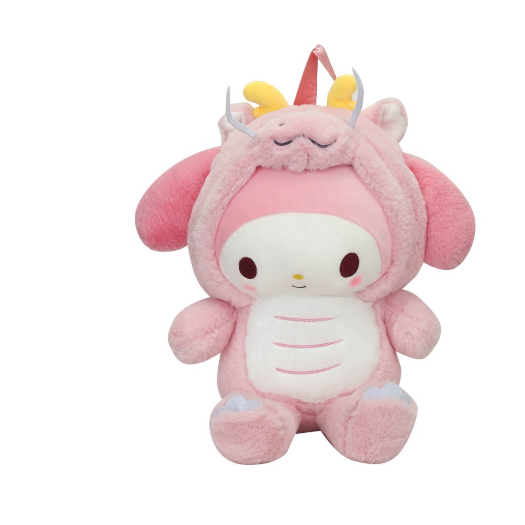 A new cute cartoon transformed crayfish plush toy backpack, a soft and adorable doll for a birthday gift Item Picture