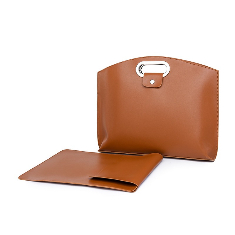 A simple yet sophisticated women's 2025 new stylish large-capacity clutch bag for work and commuting, a laptop bag Item Picture