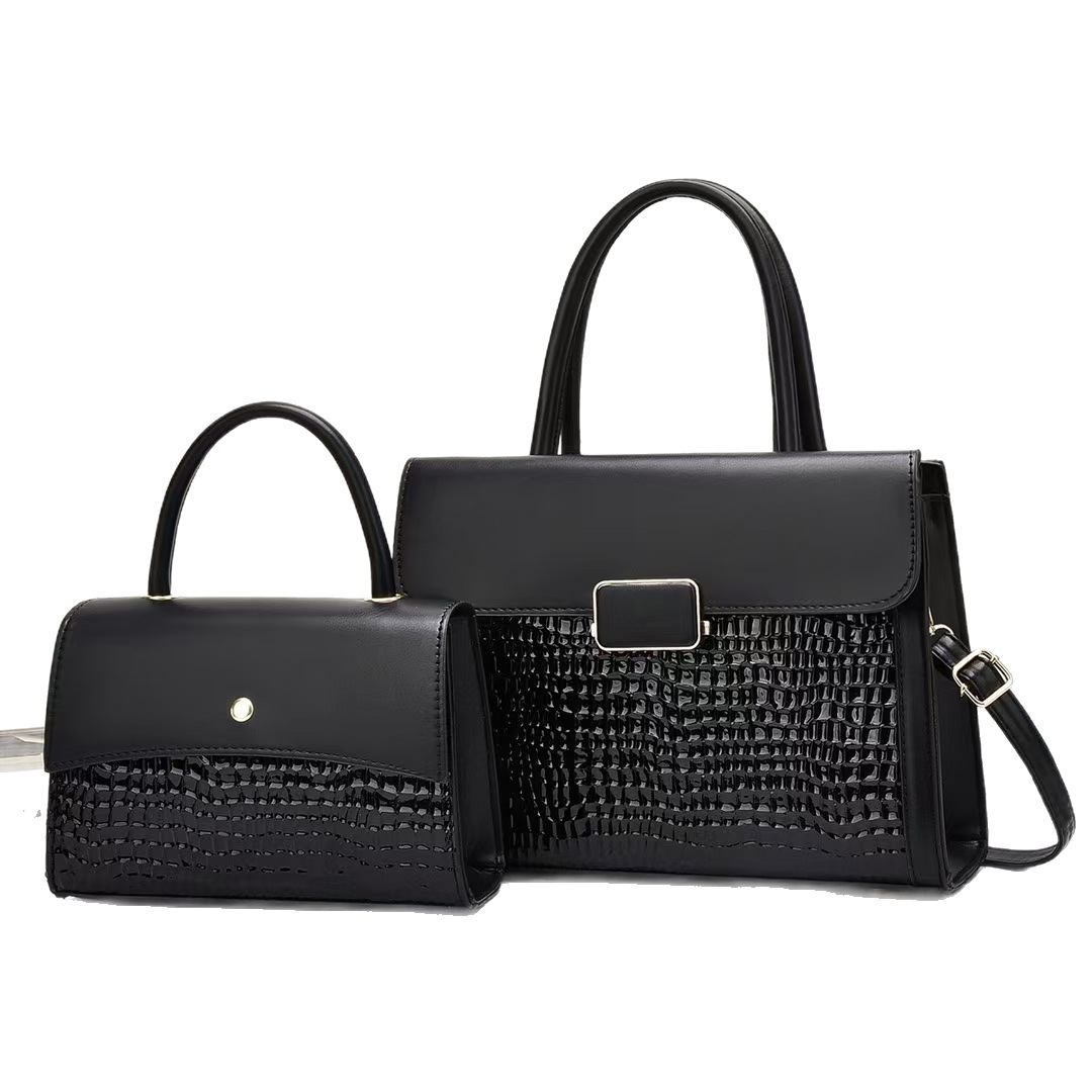 New large-capacity women's handbag for cross-border trade, a unique and high-end two-piece set for commuting Item Picture