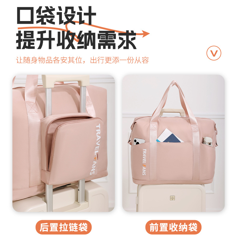 Runhui Light Fashion folding Travel Bag, large-capacity storage bag, can be worn over a suitcase, handbag and multi-functional tote bag Application Scenario