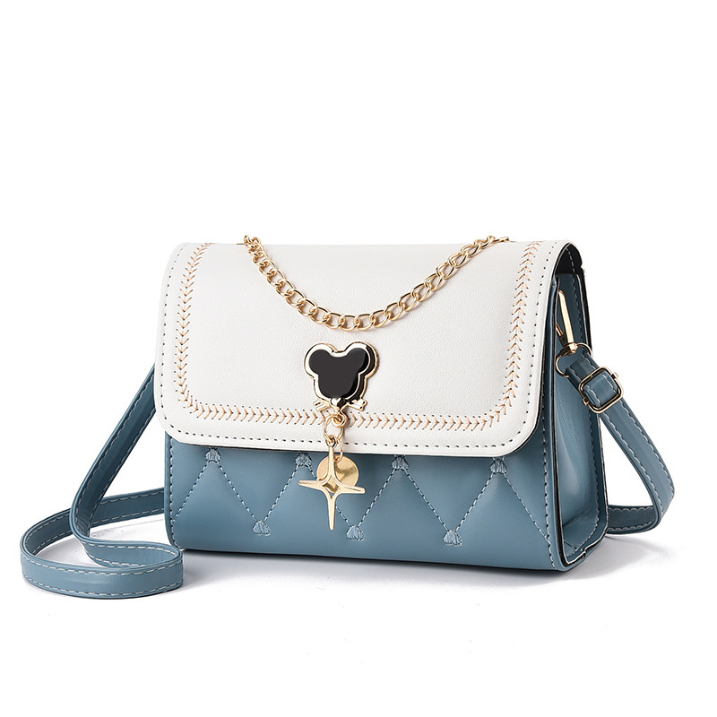 The new fashionable and versatile crossbody bag by Mickey Mouse, a trendy and high-end single-shoulder bag, and a high-quality small square bag Item Picture