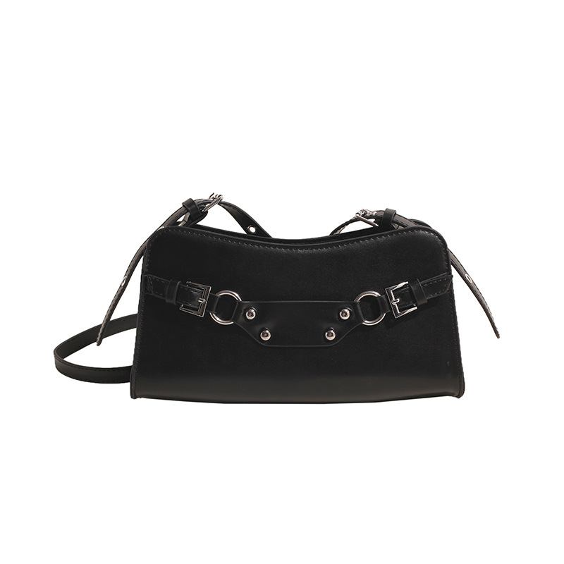 French niche design single-shoulder underarm bag 2024 retro fashion new hot girl high-end quality crossbody motorcycle bag Item Picture