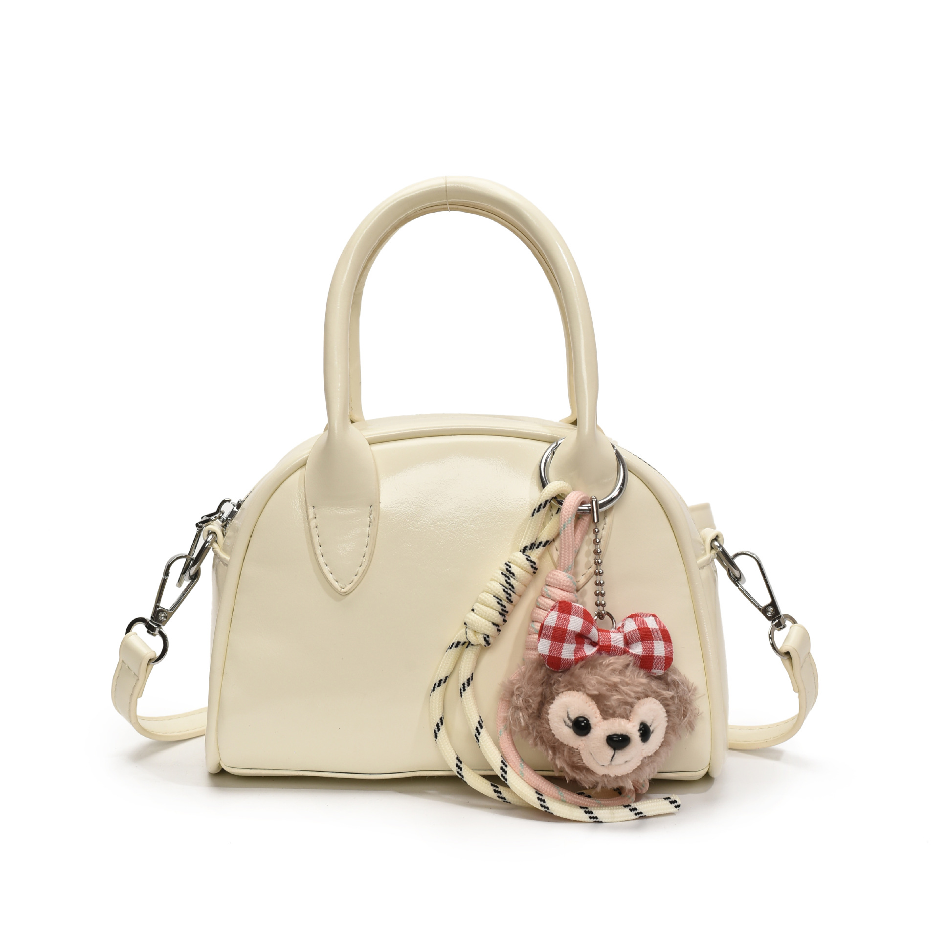 High-end and stylish small bag for women, 2025 new spring versatile crossbody bag, fashionable and simple hand-held bowling bag Item Picture