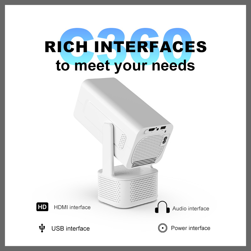 2.69-inch new high-definition smart wall-projection projector with auto-lens focusing and high brightness for home theater Application Scenario