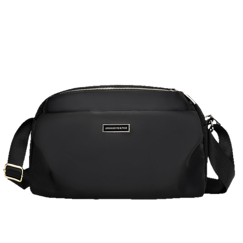 A simple and versatile Oxford fabric crossbody bag for middle-aged women, a single-shoulder bag for moms, and a multi-layered lightweight waterproof nylon fabric bag Item Picture