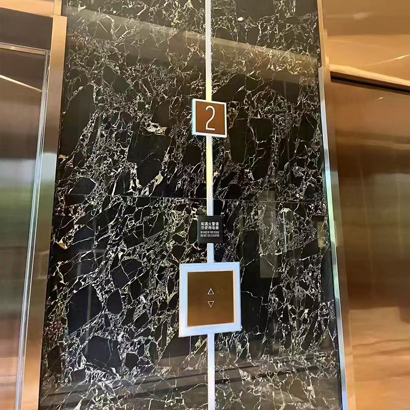 Wholesale of natural marble black gold flower background walls, exterior stone railings, relief railings, and white marble slabs details Picture