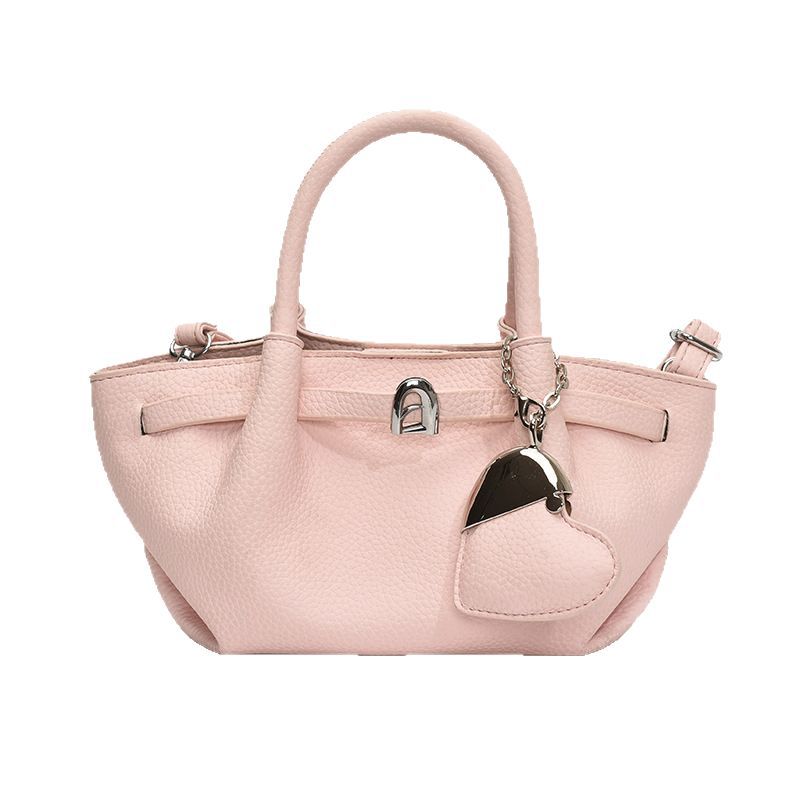 Cross-border retro pleated simple handbag for women, 2025 new Korean style casual commuting bag, fashionable crossbody tote bag Item Picture