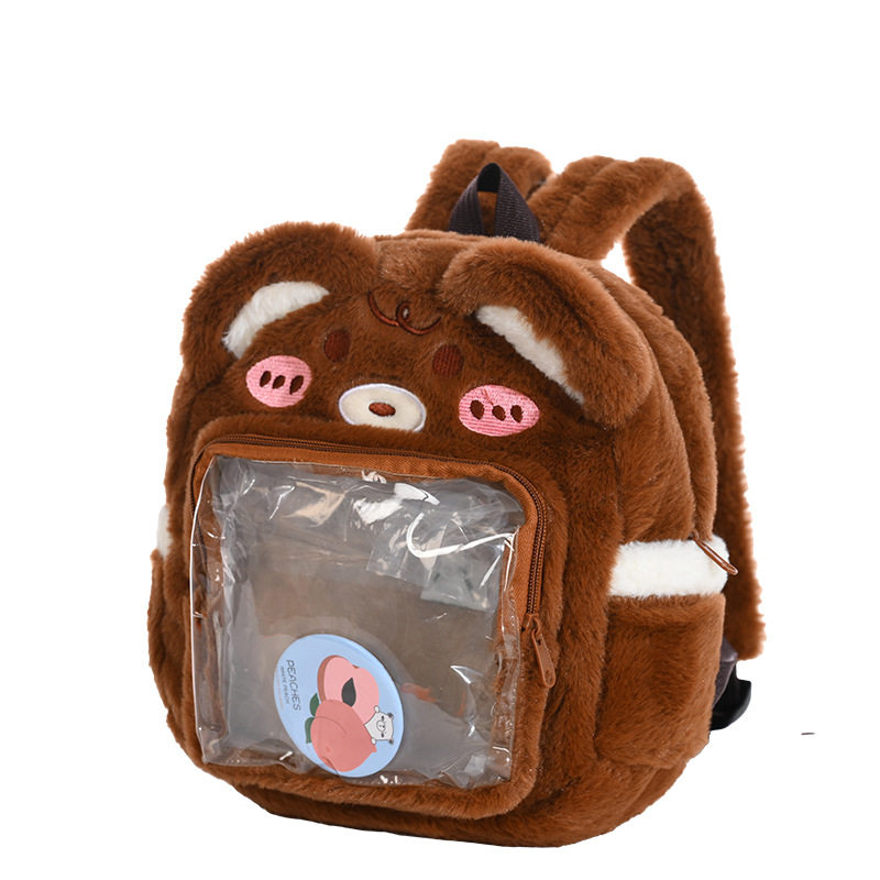 New cartoon children's backpacks, cute bear backpacks, trendy kindergarten backpacks for boys and girls Item Picture